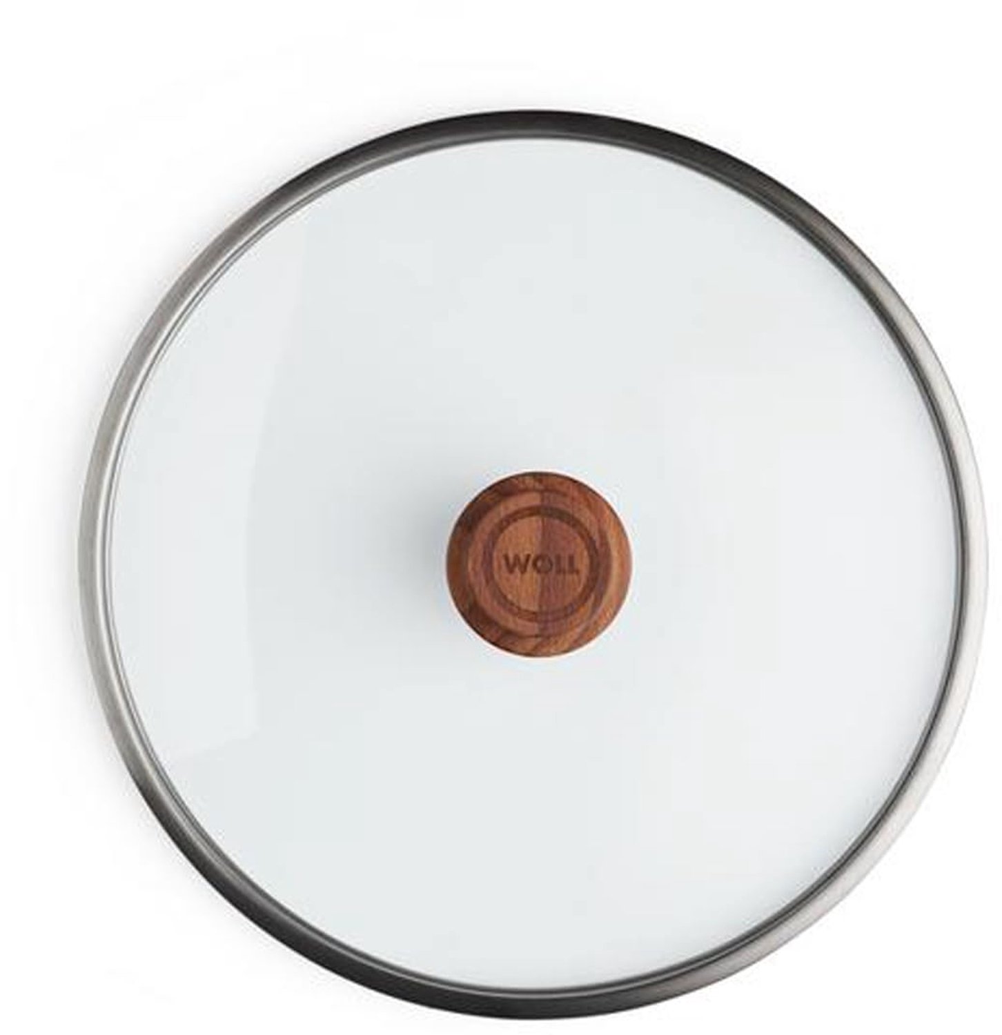 Veiligheidsdeksel van Glas - Rond met Houten Knop (24 cm)