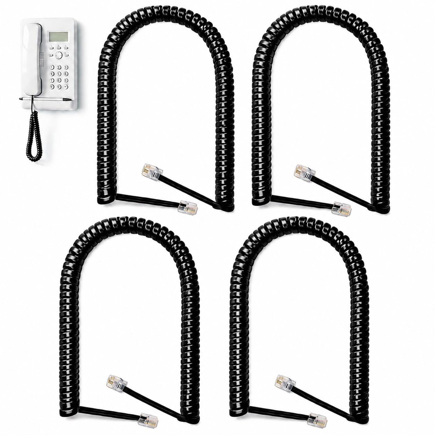 RJ9 Telefoon Kabel - 300 cm Flexibele Verbinding