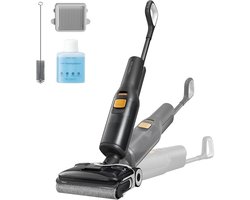 Roborock F25 XT-Vloerreiniger-Nat Droog Stofzuiger-draadloos-Elektrische dweil-20000Pa-AI-ondersteunde wielen-app-bediening-Slimme vuildetectie-Automatische Zeepdosering-Anti-Klit Borstel-Zelfreinigend & 90°C Sneldrogend-180° Plat Ontwerp