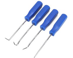 Precisie Ganco Set - O-ring Extractor Set - Handgereedschap - 4 Stuks - Professioneel - Ergonomisch Design - Geschikt voor Auto Onderhoud