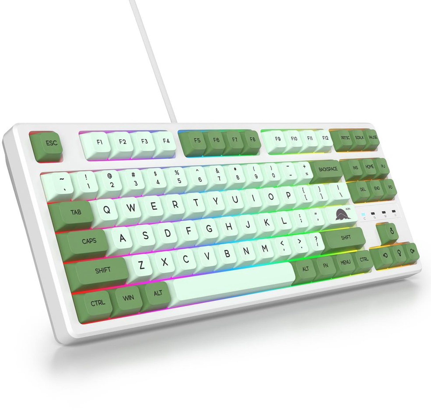 Draadloos RGB Gaming Toetsenbord met 87 Toetsen