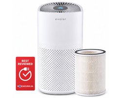 Evolar Luchtreiniger met HEPA 13 Filter - CADR: 200m3/h - Air Purifier - Huisdieren - Slaapmodus - Slaapkamer / Woonkamer / Kantoor - Pure4