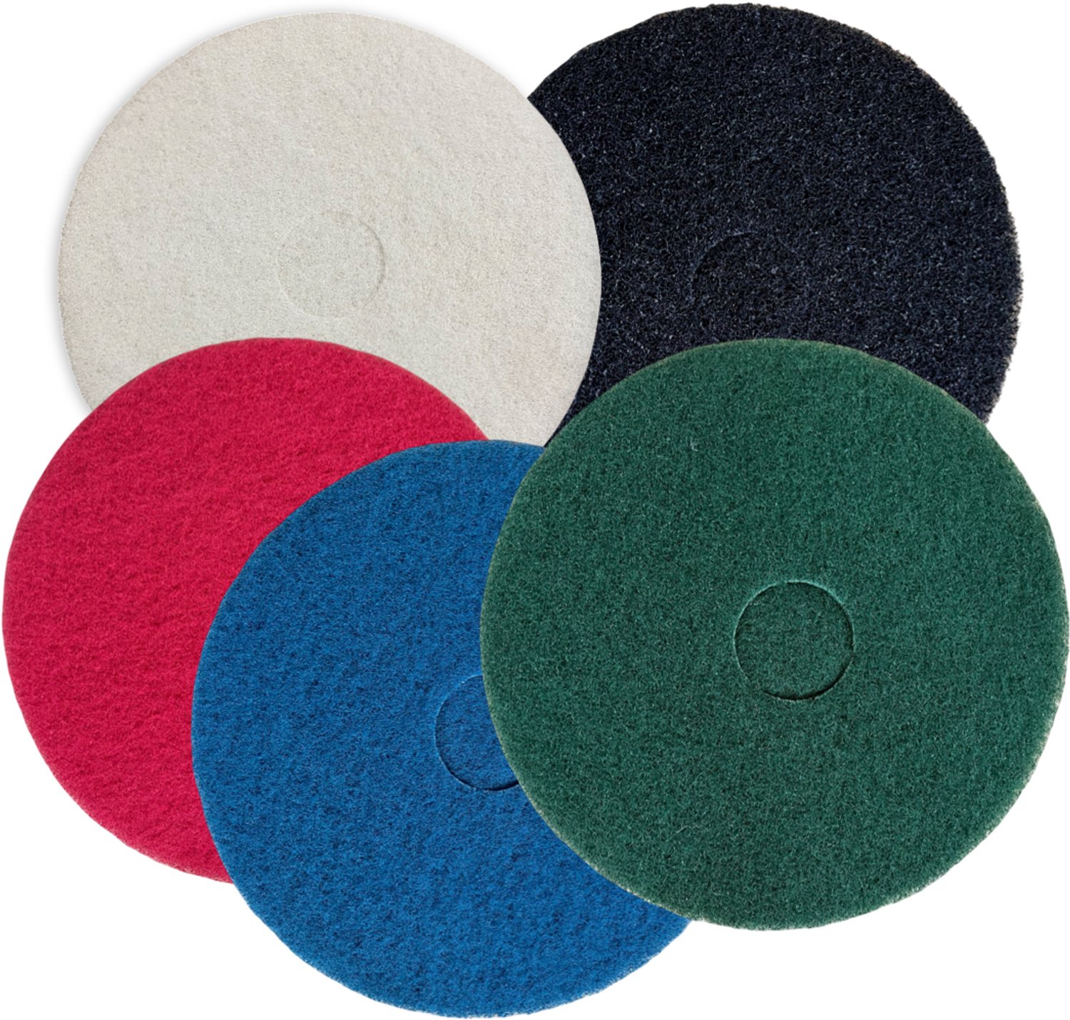 Axiom Pronet - Vloerpad 5 kleuren mix - 17 inch 43 cm - 5 stuks vloerpads