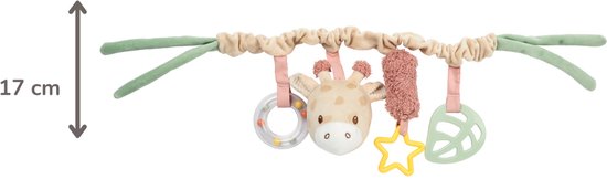 Nattou Wagenspanner Baby Giraf Gina - Baby Speelgoed - Speelgoed voor Thuis of Onderweg - 17 cm - Meerkleurig — afbeelding 4