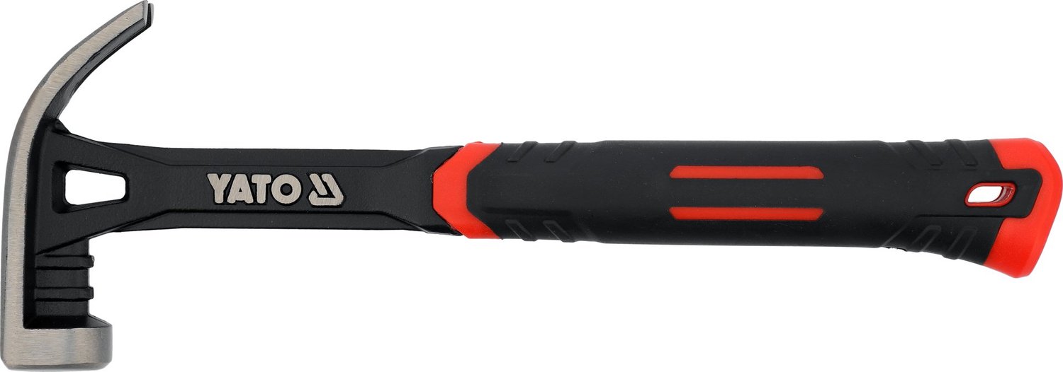 YATO YT-45740 Professionele Bankhamer 500g - Gesmeed #45 Koolstofstaal - Met Ergonomische Antislip Glasvezel/TPR Steel (345 mm) - Hardheid 45-58 HRC