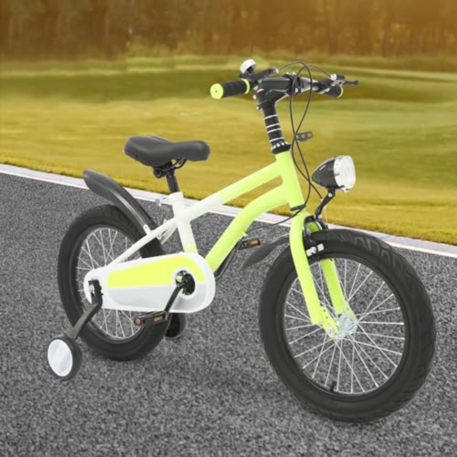 Kinderfiets 16 Inch - Voor Jongens en Meisjes met LED Licht