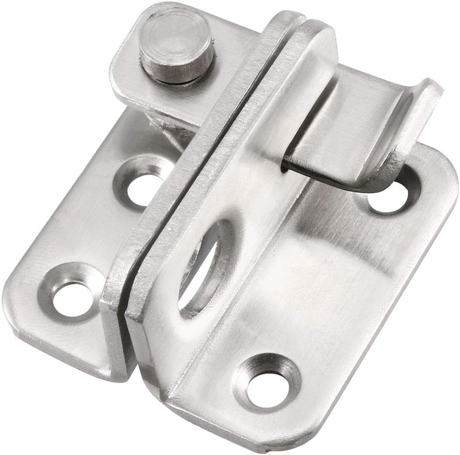 klapdeursloten 45x40mm - roestvrij staal - met hangslotgat - veilige deursluiting - 2 stuks - m-winkel