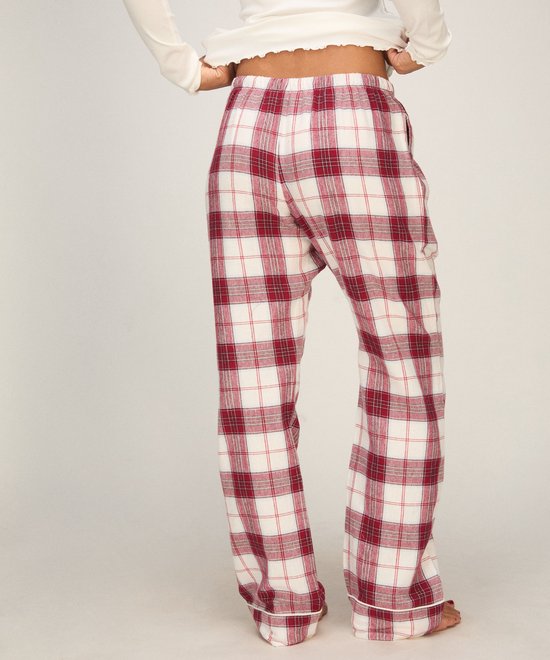 Hunkemöller Petite pyjamabroek Flanel Wit