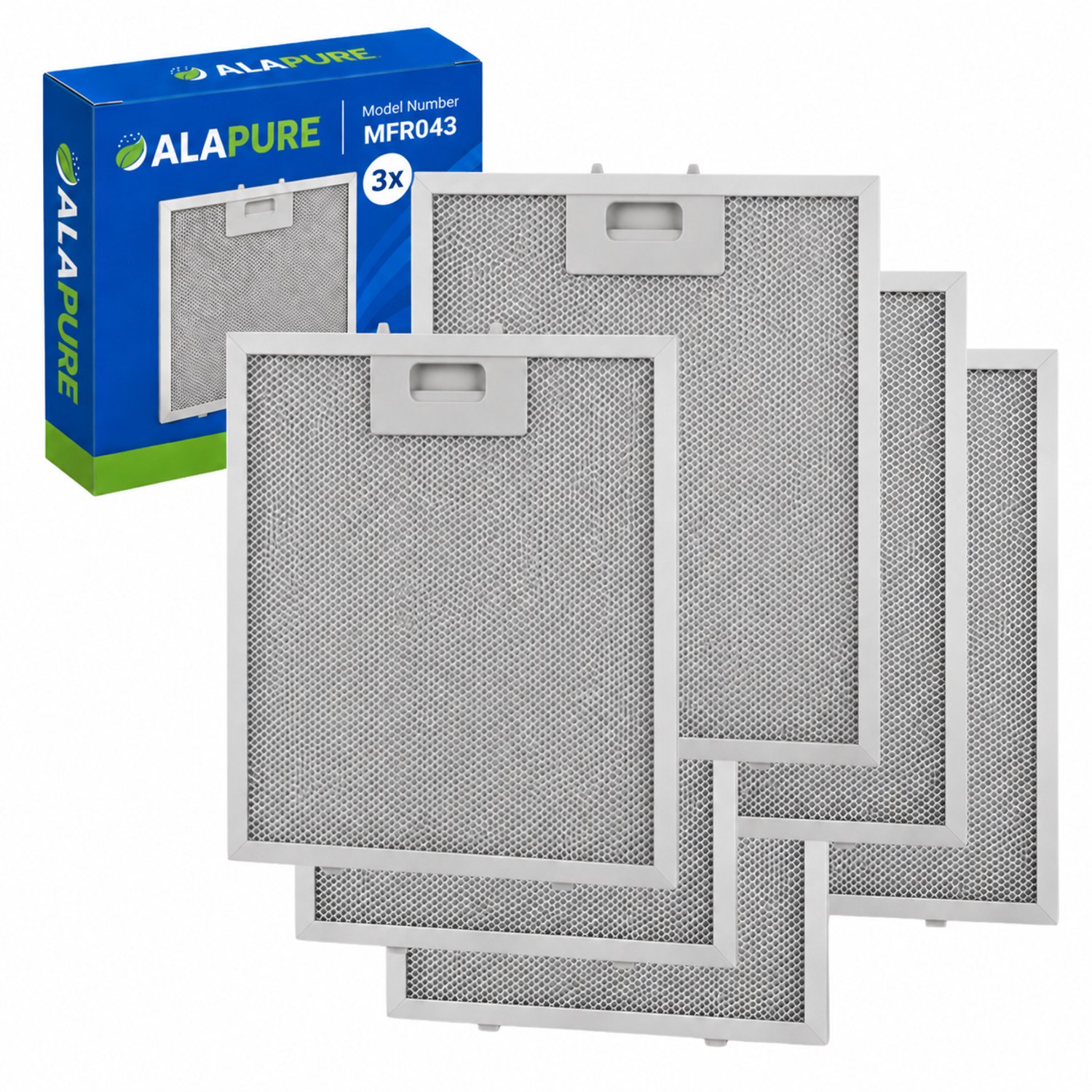 3x Metaalfilter voor Klarstein 10032232 259x293mm