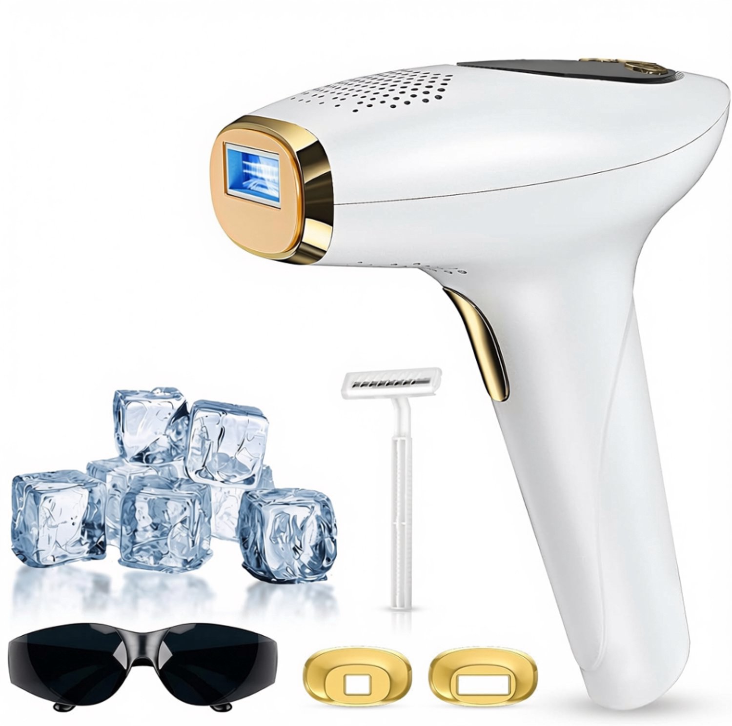 VH Supplies® Laser Ontharingsapparaat - Ontharing Apparaat voor Dames & Heren - Epileerapparaat & Ontharingsapparaten - Wit