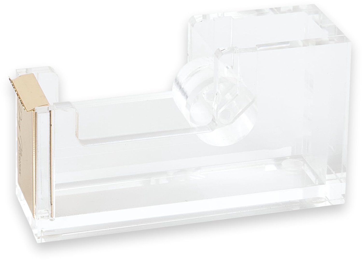 Acryl Tape Dispenser met Tear-Off Rand in Goud
