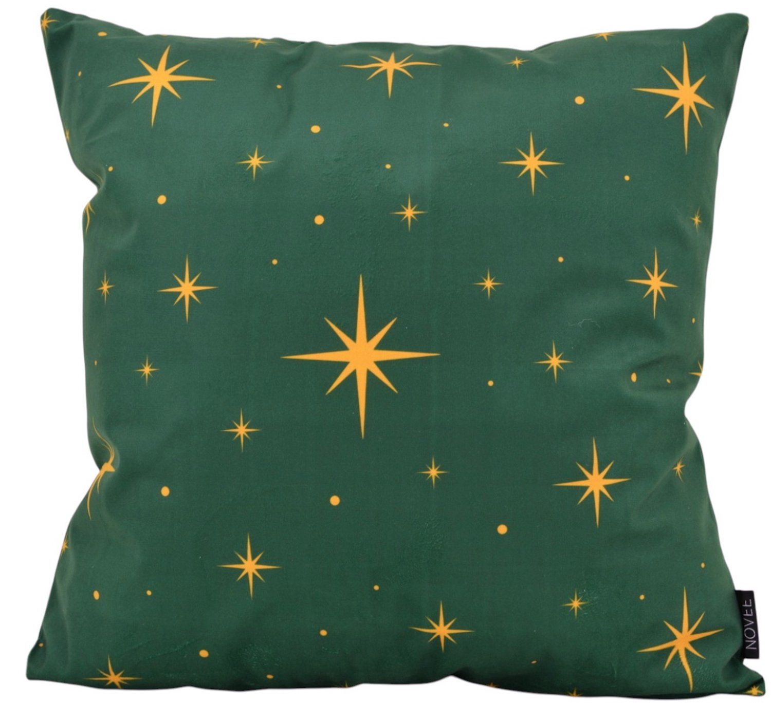 NOVÉE Sierkussen Evergreen Stars | 45x45 cm | Katoen/Polyester Groen