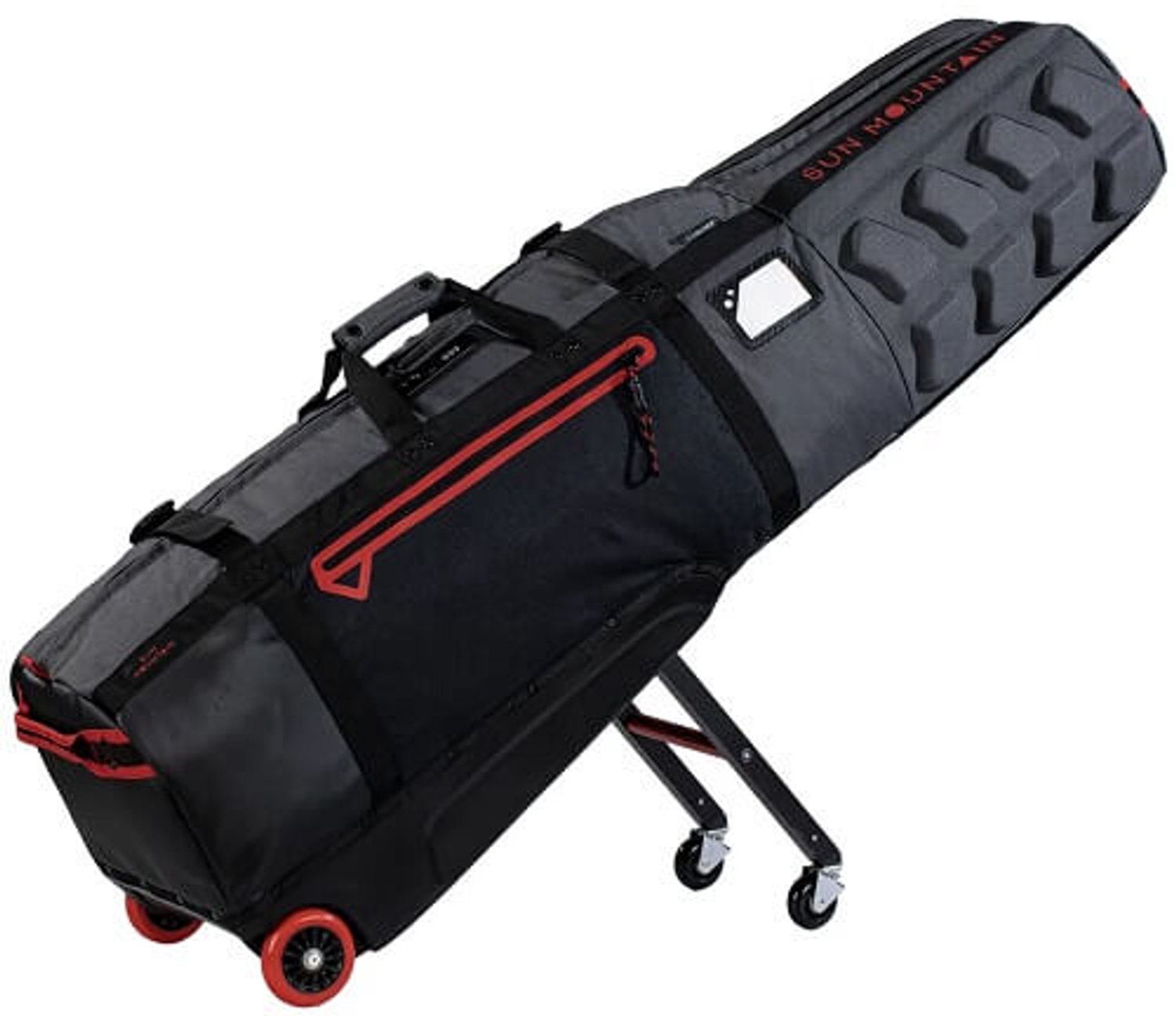 Sun Mountain Club Glider 3 Golf Travelbag Black Steel Red