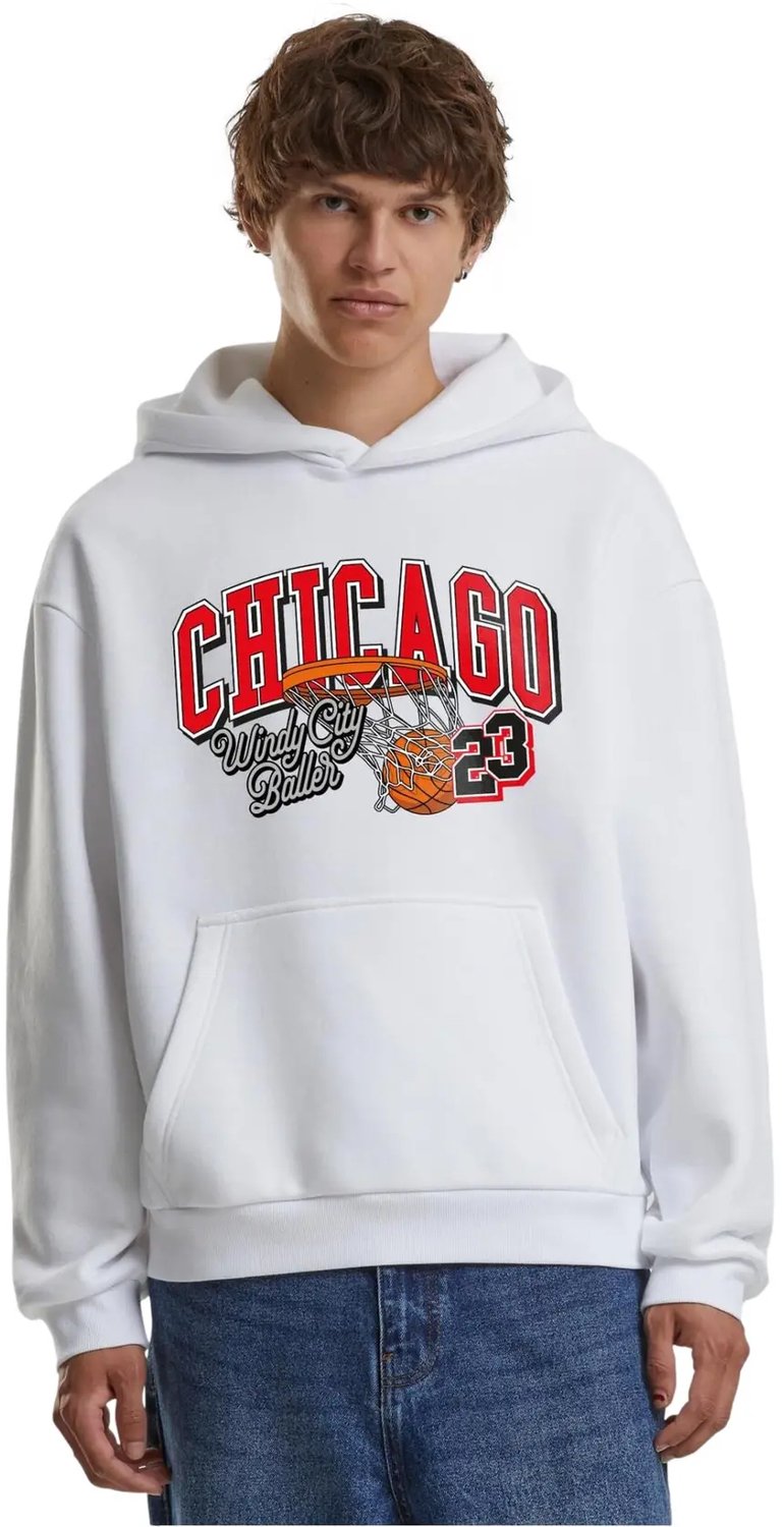 Hoodie Mister Tee Windy City Baller Wit