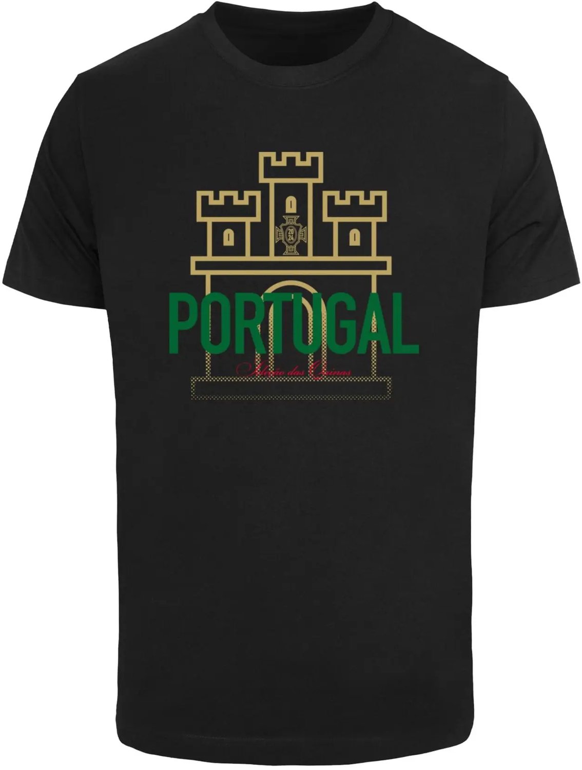 T-shirt Mister Tee Castelo Portugues Zwart
