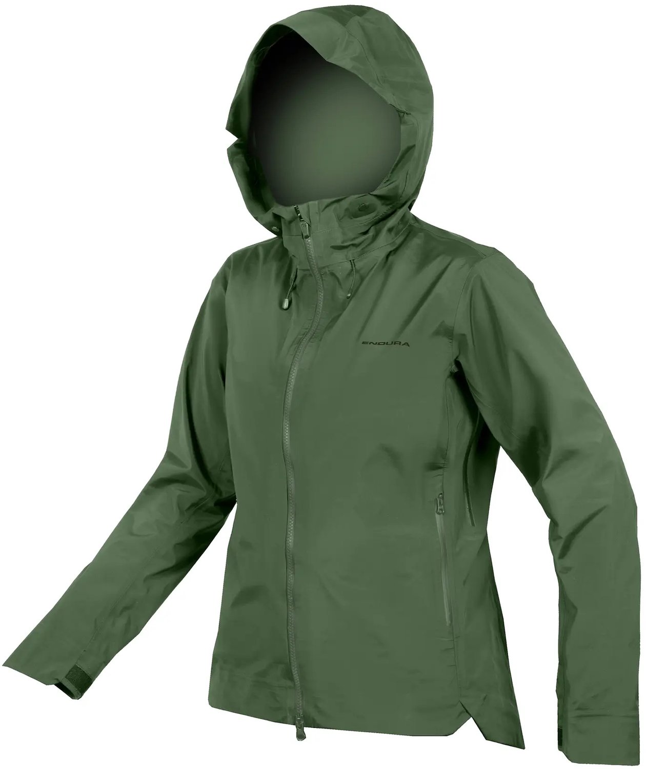 Waterdicht damesjack met capuchon Endura Groen