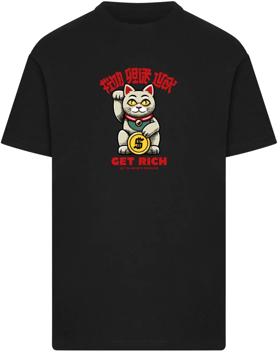 T-shirt Mister Tee Find Your Luck Zwart