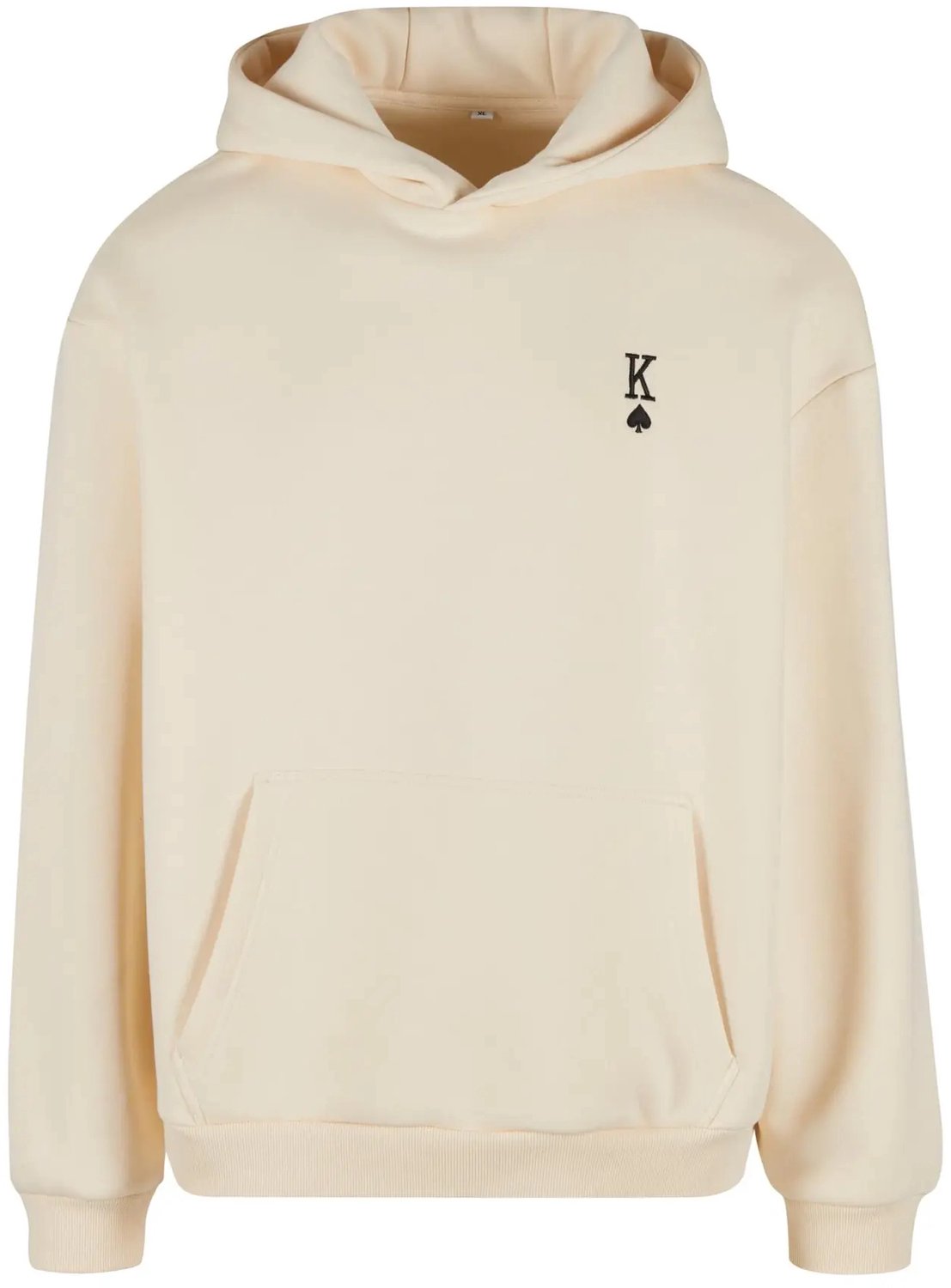 Zachte hoodie voor vrouwen Mister Tee King Card EMB Whitesand
