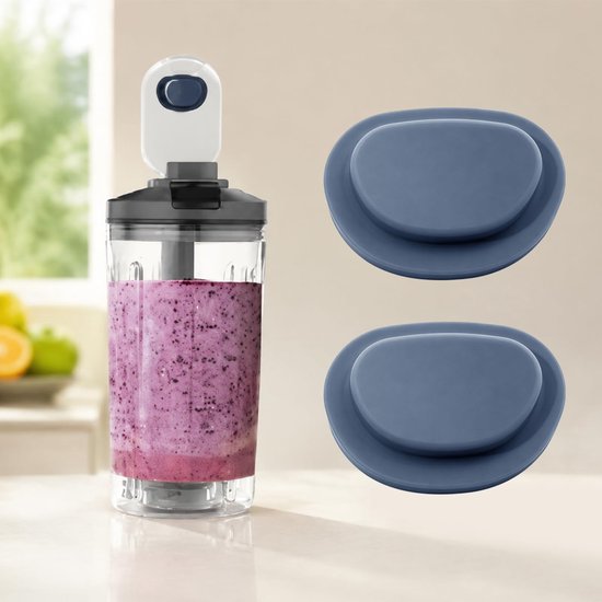 Blenderaccessoireset - Siliconen afdichtingen - Glazen rietje — afbeelding 5