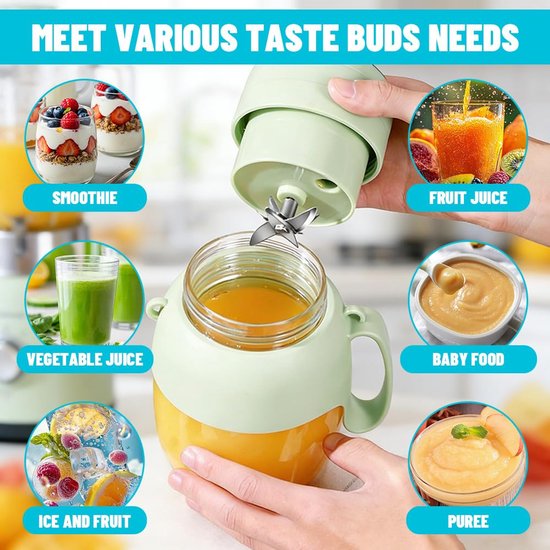 Draagbare blender - 1000 ml - 12 messen - 21000 omw/min — afbeelding 5