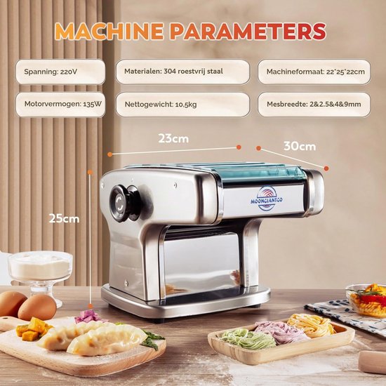 Automatische pastamachine - 9 diktestanden - 4 messen — afbeelding 5