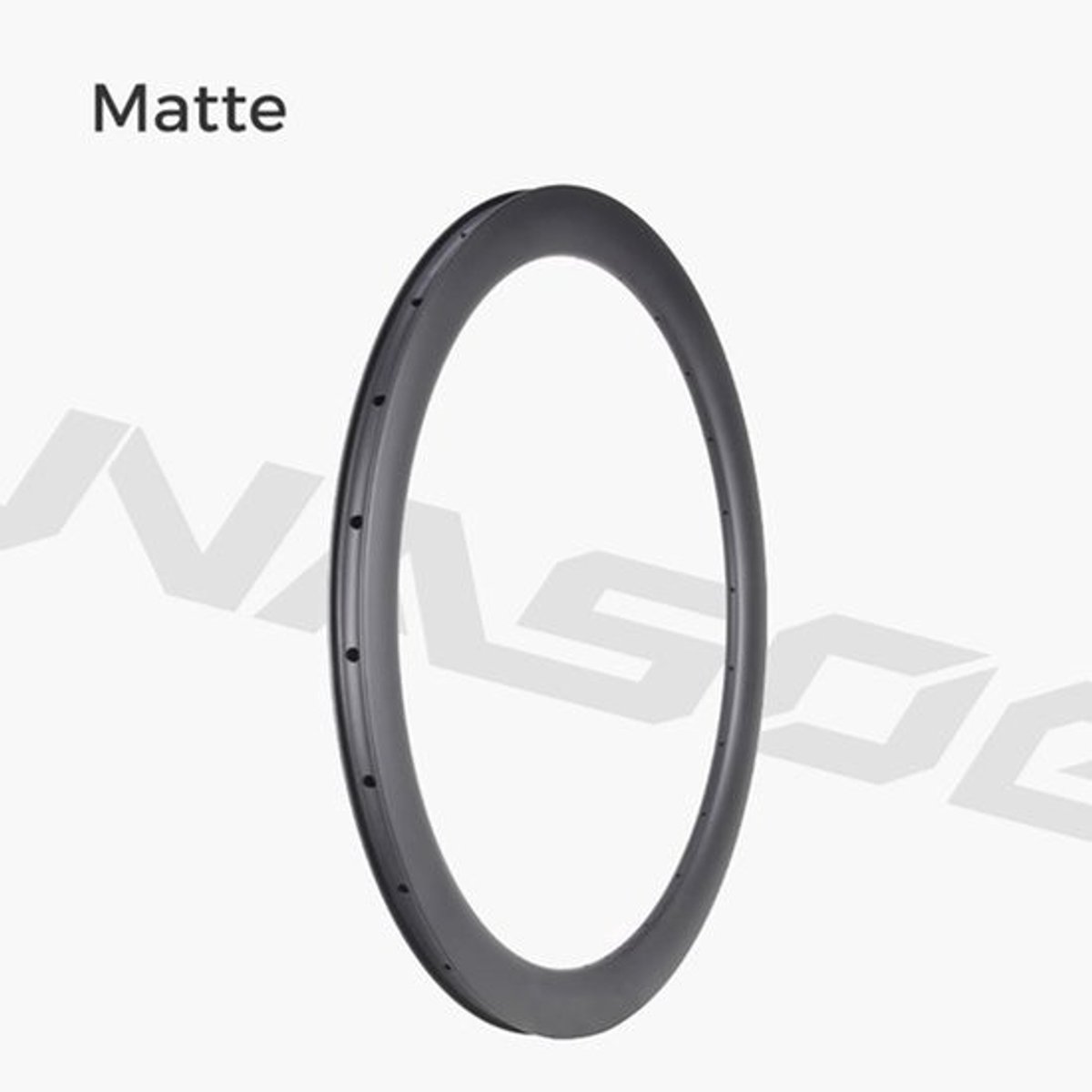 Racefiets Wiel 50 mm Diep - Carbon 700C - Schijfrem - Tubeless UD - 24H Fietsvelg - Draadband