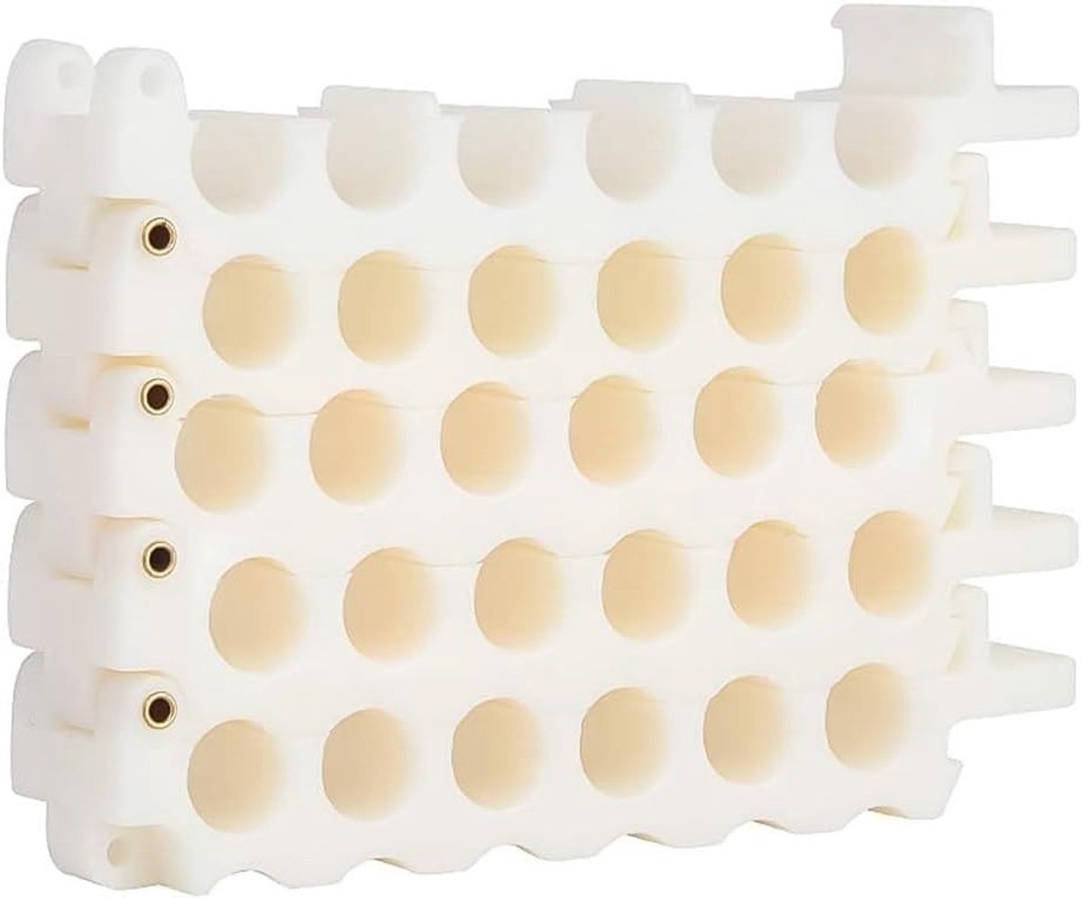 Efficiënte Kabelbeheer Tool voor Netwerkkabels CAT5, CAT6 en CAT7 - Organizer voor Datacenters, Serverruimtes en Motorruimtes met 6x4 Gaten