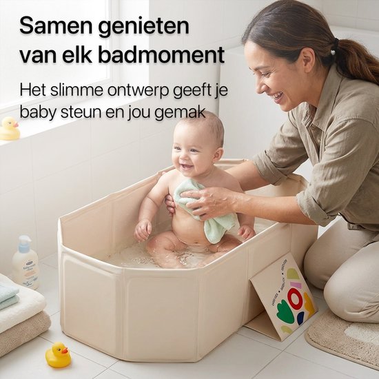 BimbelBoo® - Opvouwbaar Baby Bad - Babybad - Baby Bad Set - Baby Badset - Baby Badje - Babybad - Baby Badje - Babybadje - Kinderbad van Merkloos — afbeelding 2