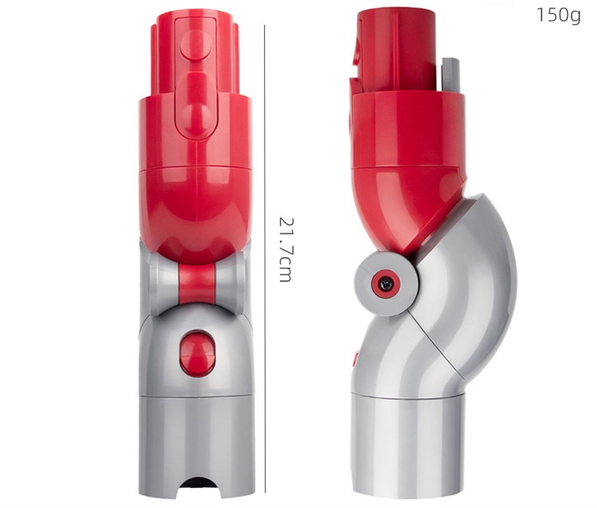 Hoek opzetstuk geschikt voor Dyson V7 V8 V10 V11 V15 - Hoekstuk Adapter 90 graden tool hulpmiddel