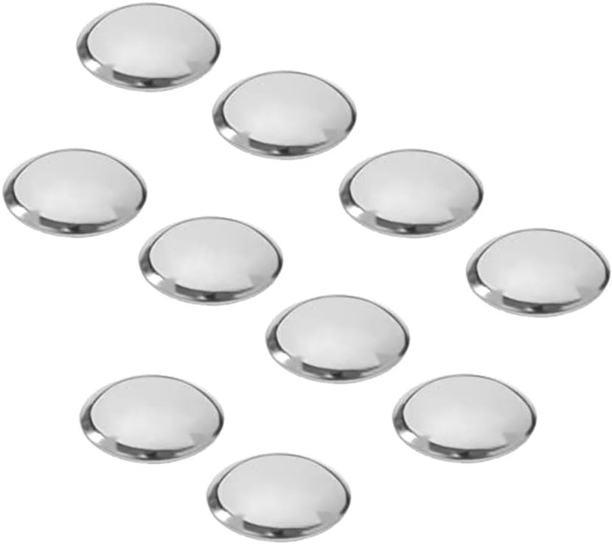 10 stuks roestvrijstalen dakkappen met veerklemring voor trolleys, 20x41.5mm, duurzaam en stevig