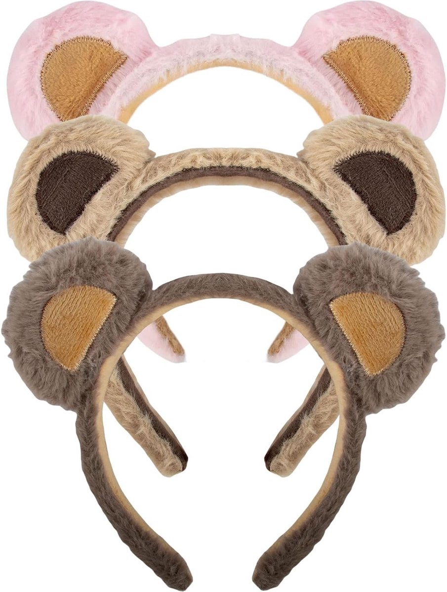 Pluche dierenhoofdband voor kinderen en volwassenen - Cosplay kostuum, fantasie verkleedkleding en feestaccessoires voor Kerstmis en dierenliefhebbers