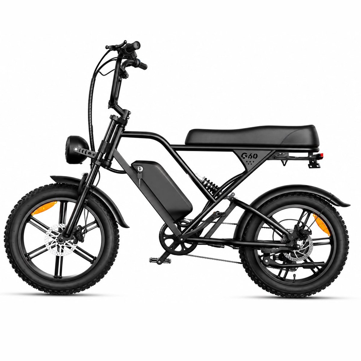 G60 Fatbike - KZQ Hydraulische Remmen - 250W Motor - 7 Versnellingen - LCD Display - 48V 15Ah Accu - 25 km/u