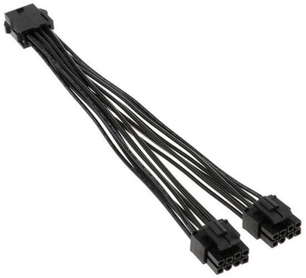 Allecto - Cpu Kabel 8 Pin Vrouwelijk naar Dubbele 8 Pin Mannelijk