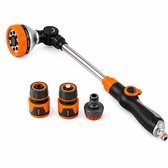 Somstyle Sproeikop Tuinslang XL - 8 Standen - Sproeier voor Tuin - Spuitpistool - Oranje / Zwart