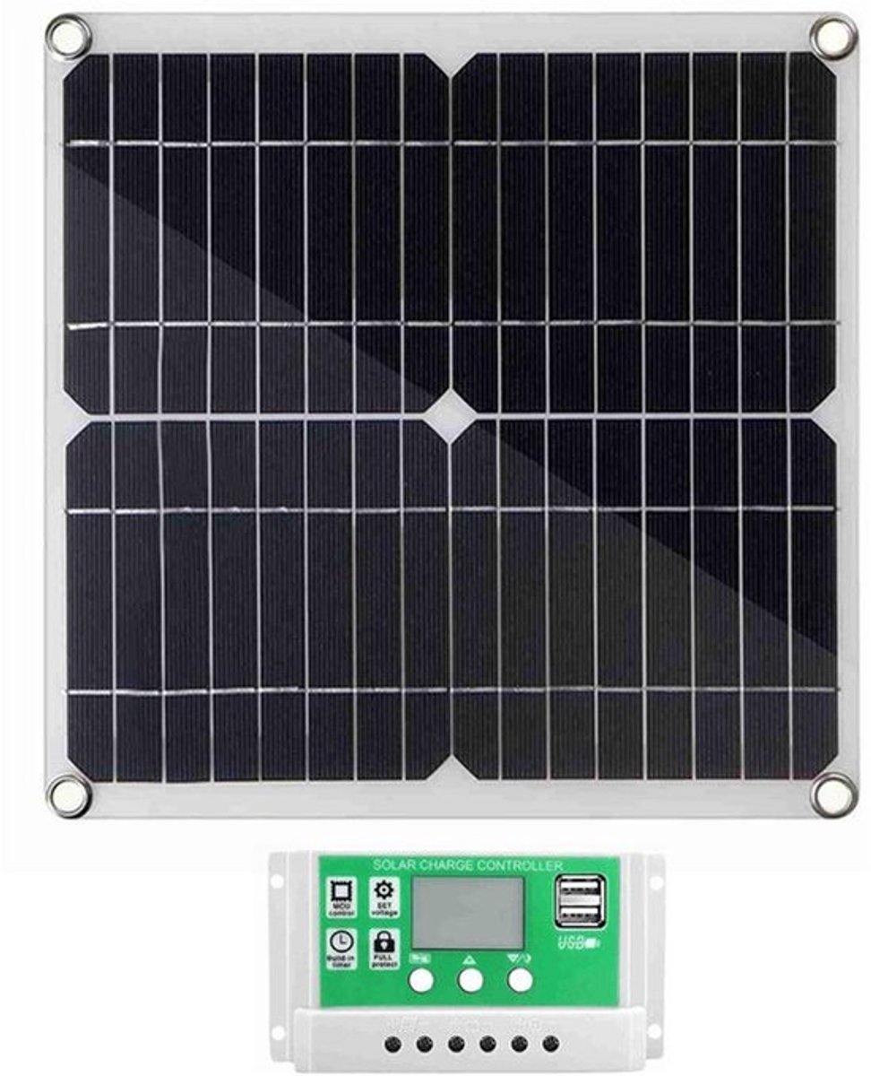 Allecto - 20W Zonnepaneelkit - Flexibel en Hoog Rendement - Compact