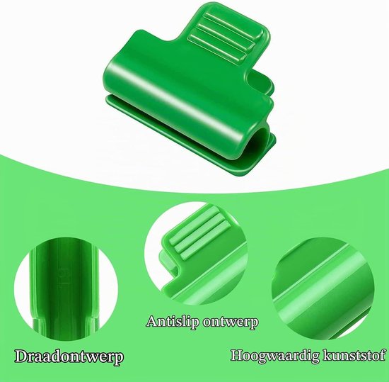 50 Stuks Kassen Klemmen voor Tuin Hoops, Ondersteuning voor Planten, Kassen en Frame Beschutting — afbeelding 2
