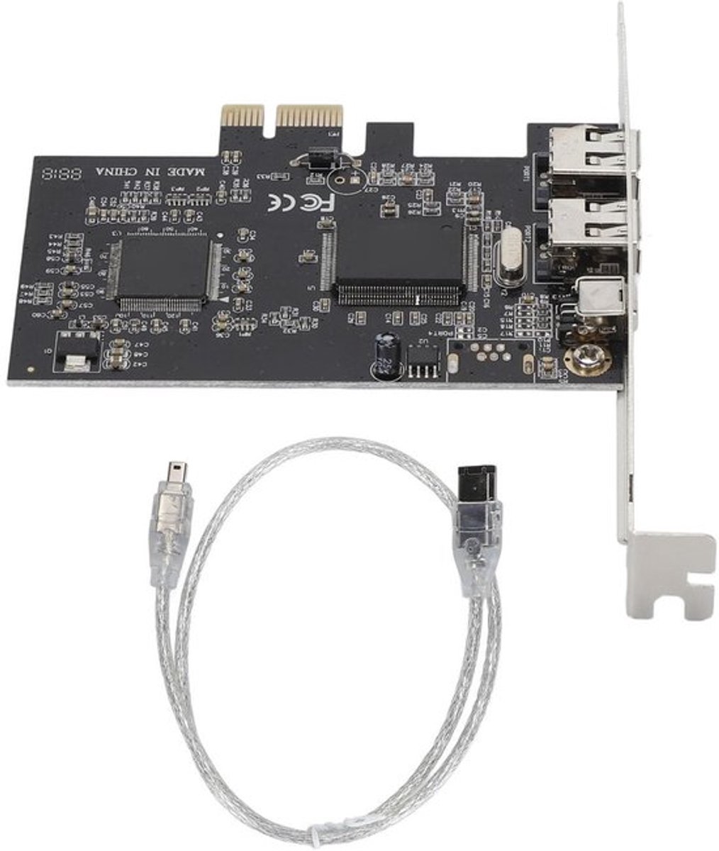 Allecto - PCIe 1X Naar 3-poorts 1394a Firewire-controllerkaart - Hot Swapping