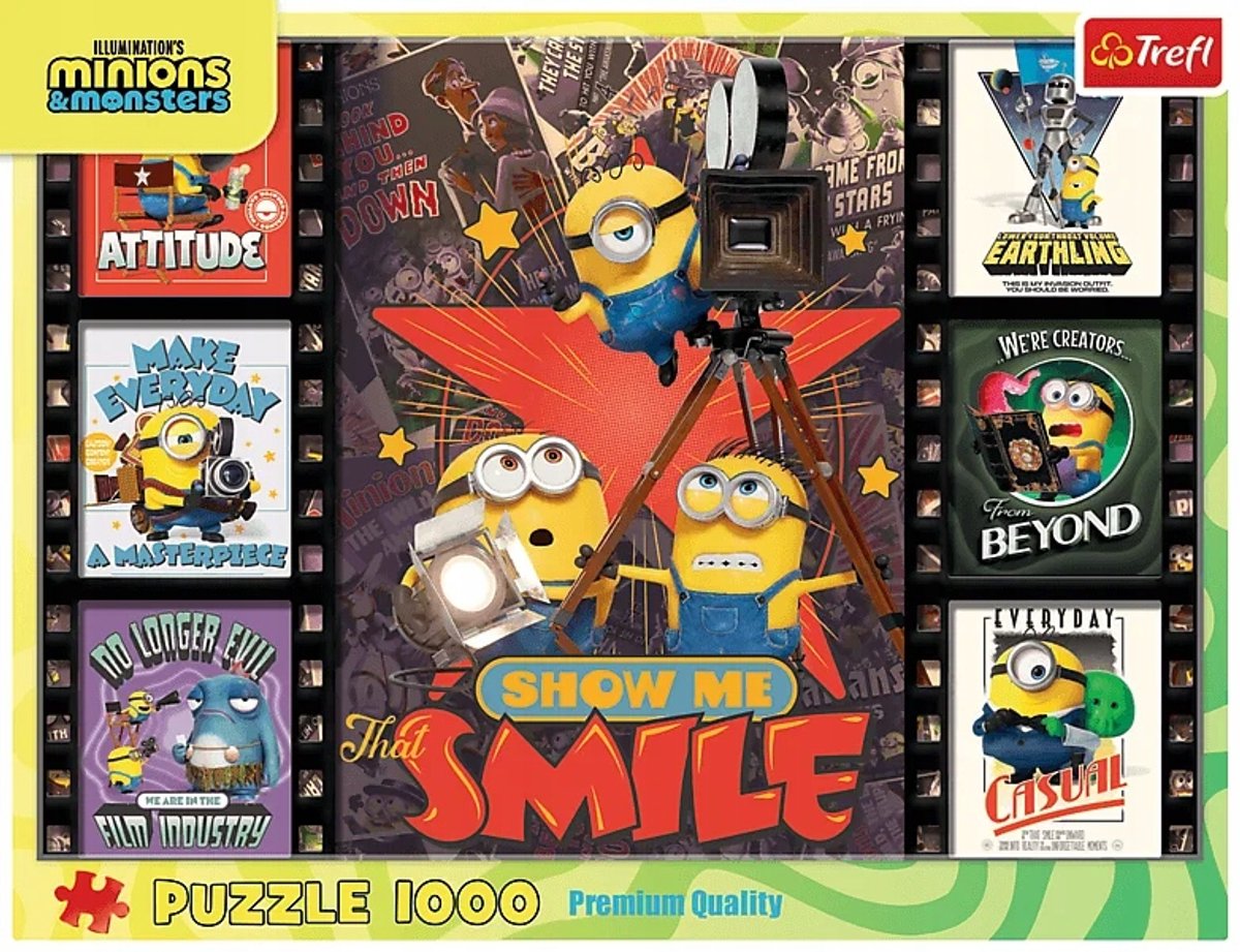 Trefl Minions 3 filmische scènes puzzel 1000 stukjes