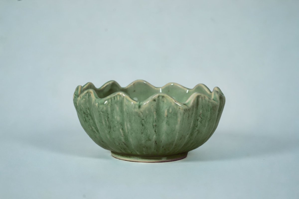 Aardewerk schaal Veda S jade