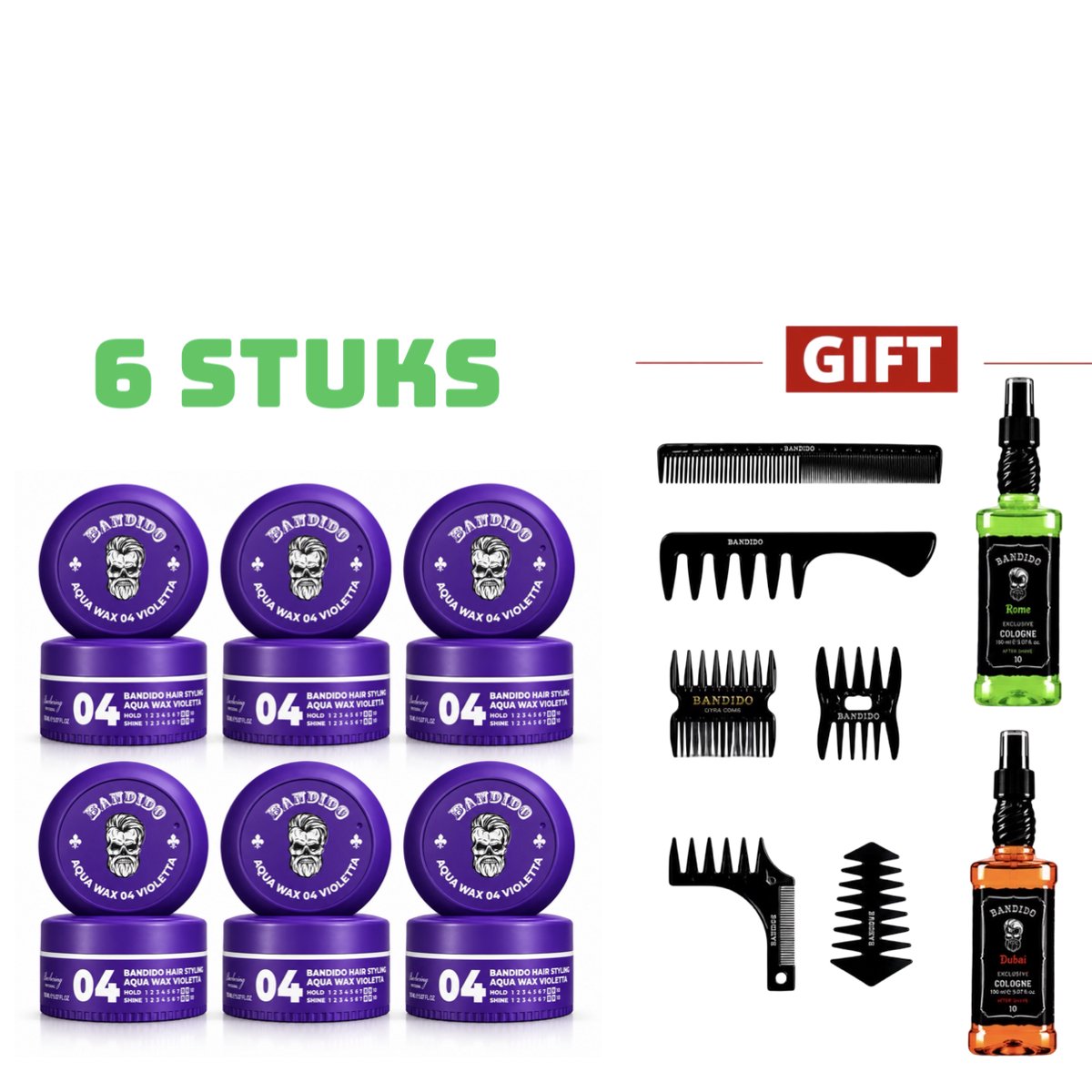 Bandido haar Nr 4 Wax 150ml 6 stuk
