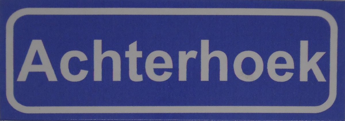 Souv© - koelkast magneet - plaatsnaam bord - kombord - souvenir - koelkastmagneetje - relatiegeschenk Achterhoek