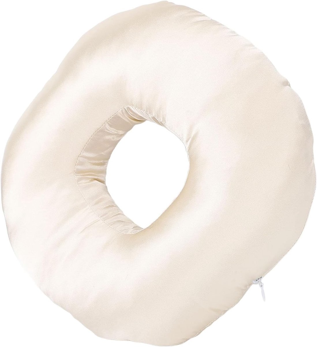 Zijdeachtige Donut Kussen voor Oorpiercing, Pijnverlichting en Comfort voor Zijslapers en Hoofdtelefoongebruikers