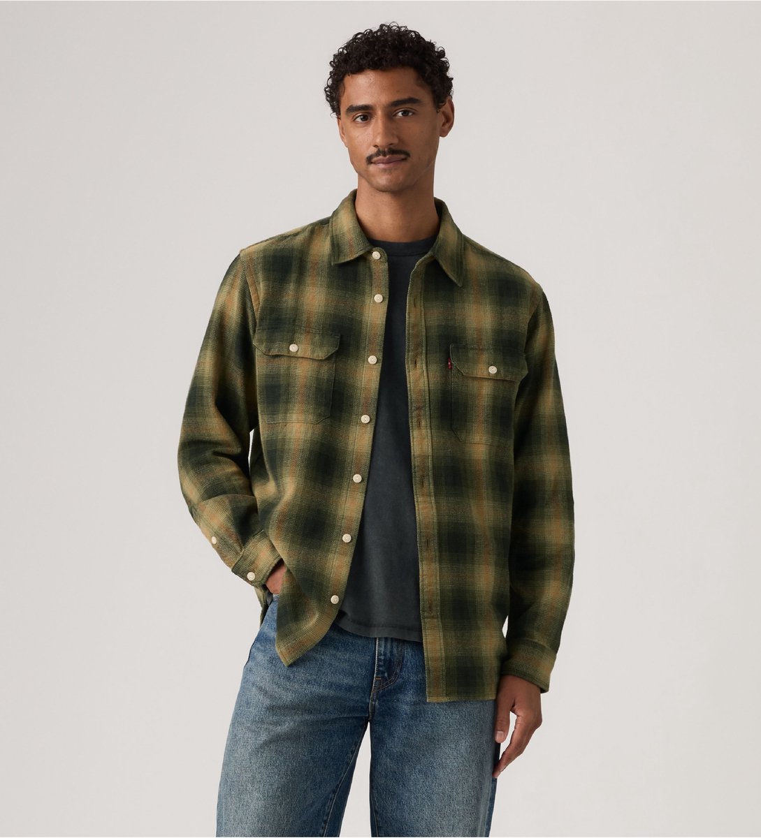 Levi’s Jackson Worker overhemd Groen