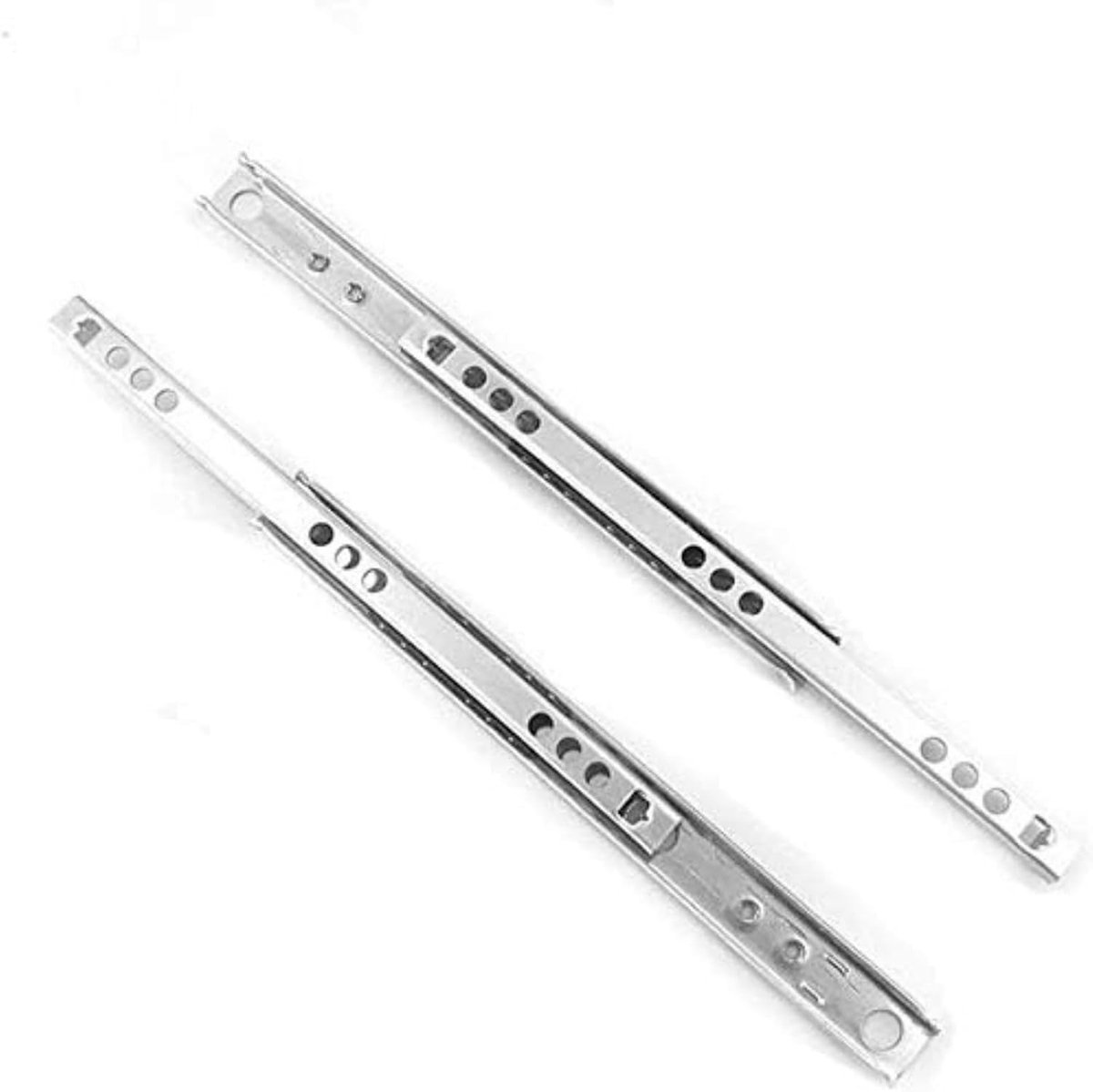 Zware Ball Bearing Ladegeleiders - Vervangingsset voor 17mm Groefgeleiders, Soepele Zijmontage, 310mm Lengte, 17mm Breedte, Ideaal voor Meubelrenovatie en Keukenladen