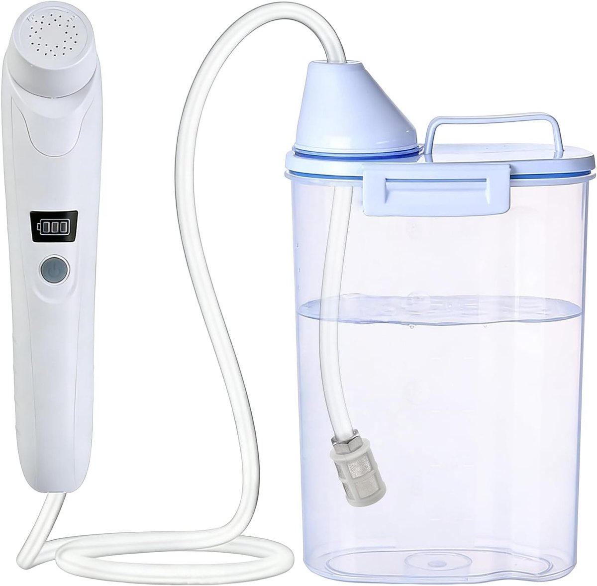 Draagbare Elektrische Bidet Douche met 2.5L Watertank voor Toilet en Camping, Handdouche voor Vrouwen, Mannen en Kinderen
