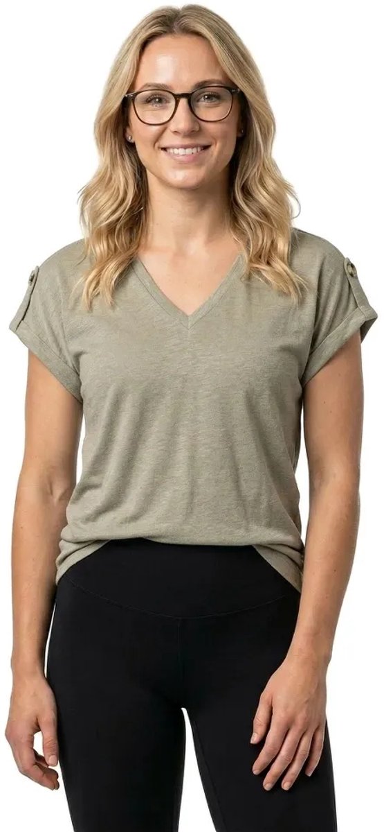 GARCIA Dames T-shirt Groen Korte mouw
