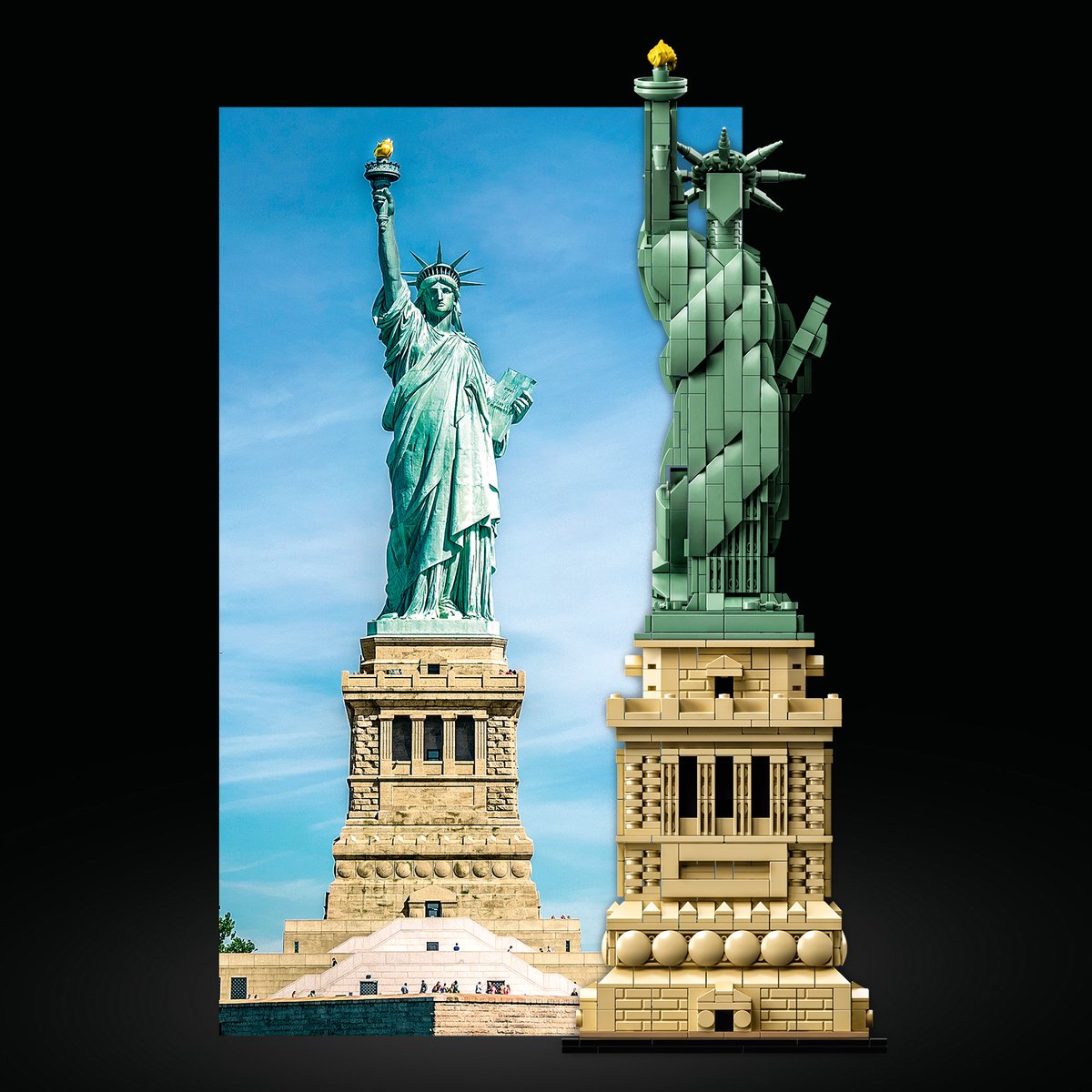 LEGO 21042 Architecture Vrijheidsbeeld Model Bouwset, New York Display en Verzamelmodel voor Volwassenen — cadeau in Spellen & Speelgoed - foto 6