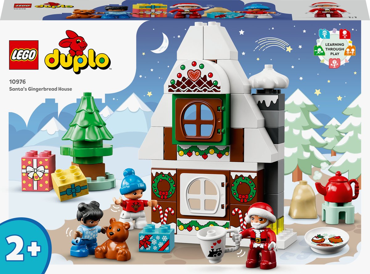 Bol.com LEGO DUPLO Peperkoekhuis van de Kerstman Speelgoed voor Peuters vanaf 2 Jaar 10976 aanbieding