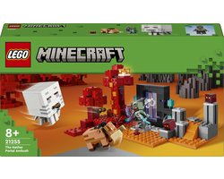 LEGO Minecraft Hinderlaag bij het Nether-portaal Actie Speelgoed voor Kinderen 21255