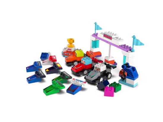 Voitures et pilotes de course de l'équipe LEGO DUPLO City F1® - 10445